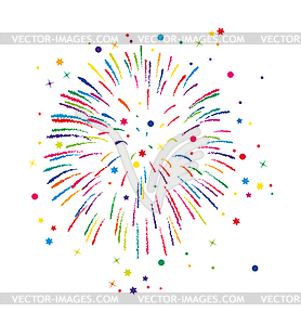 Fireworks background - royalty-free vector image