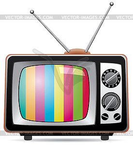 Retro tv set - vector clipart / vector image