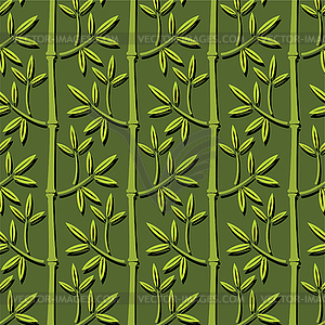 Seamless bamboo wallpaper - vector clipart