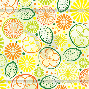 Abstract citrus background - vector clipart