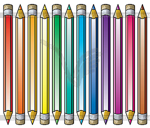 Colorful pencils - vector image