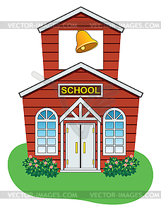 Country school house - vector image