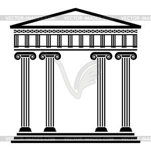 Ancient greek architecture - vector image
