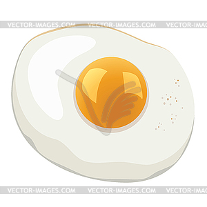 Fried egg - vector clipart / vector image