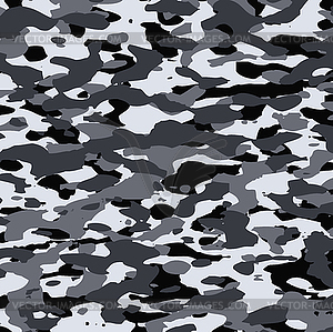 Winter сamouflage pattern - white & black vector clipart