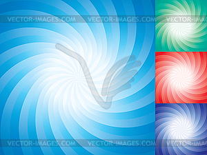 Set of abstract star burst backgrounds - vector image