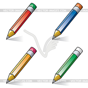 Clipart of pencils - vector clip art