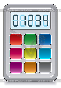 Colorful calculator - vector clip art