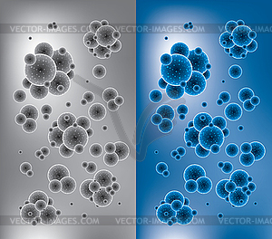 Chemistry backgrounds with molecules - vector image