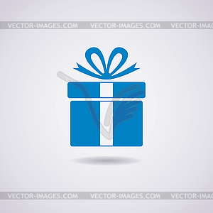 Gift box icon - vector image