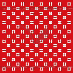 Polka dot floral pattern background - vector image