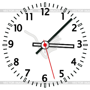 Clock face - vector image