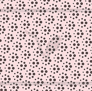 Pink polka dot pattern background - vector clip art