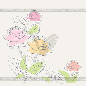 Floral background - vector clipart