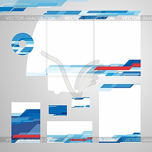 Корпоративной идентичности шаблон вектор - векторная иллюстрация