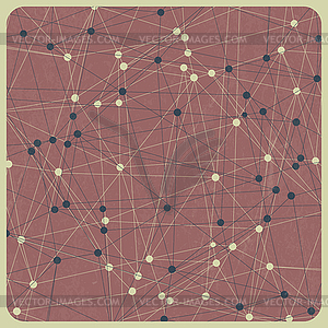 Retro connections pattern - vector clipart