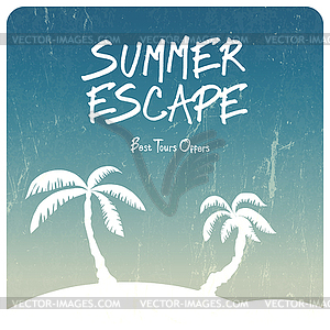 Summer travel  - vector image