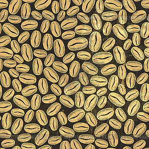 Coffee seamless background - vector clipart