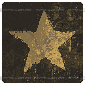 Om grunge symbol - color vector clipart