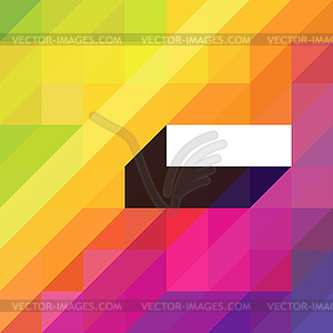 Colorful abstract background with diagonal shapes - vector image