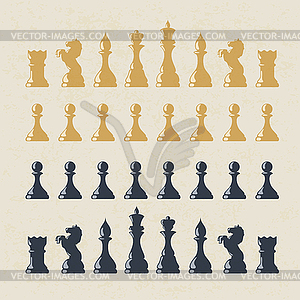 Chess figures set. - vector clipart