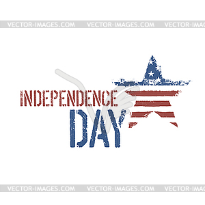 Independence day composition. - vector image