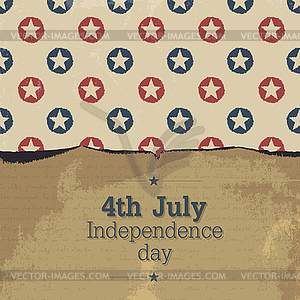 Independence day vintage poster. - vector clipart