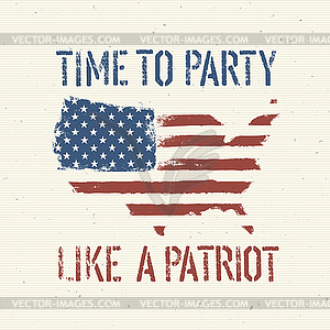 American patriotic poster, - vector EPS clipart