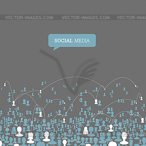 Social Media Network. - vector image