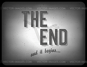 Old cinema phrase (once upon time), - vector clipart