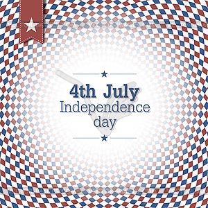 Independence Day. 4th of July. Poster design with - vector clip art