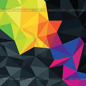 Абстрактный фон с красочными треугольники Accente - стоковый клипарт