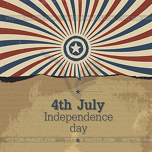 Poster design for 4th july celebration. - vector clipart / vector image