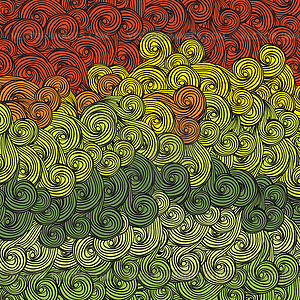 Abstract multi-colored waves pattern. - vector image