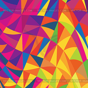 Multi-colored triangles background. - vector clipart