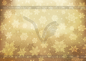 Christmas golden abstract background. - vector image