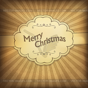 Seasons greeting retro card. - vector EPS clipart