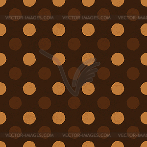 Coffee dot seamless background, - vector image