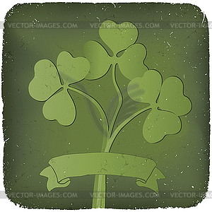 Clover background for St. Patrick`s Day. - royalty-free vector image