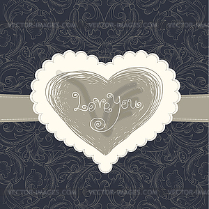 Wedding card template, - vector clip art
