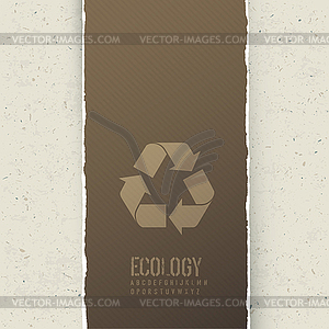 Ecology themed abstract background. concept , - vector clipart