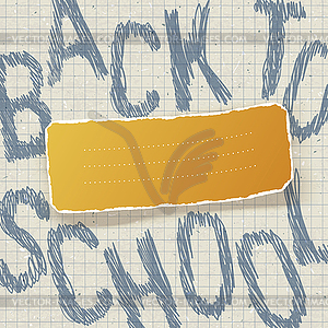 Back to school. Education themed abstract - vector clip art