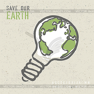 Global ecology concept. - vector clipart