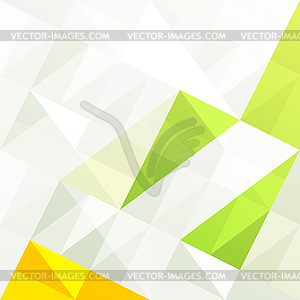 Green gamut geometric abstract background. - vector clipart