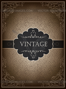 Vintage card design template,  - vector image