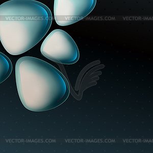 Light abstract bubbles composition with space for - vector clipart