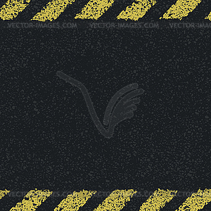 Hazard yellow lines background. - vector image