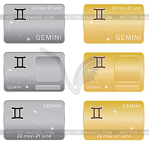 Gemini Zodiac sign - vector image