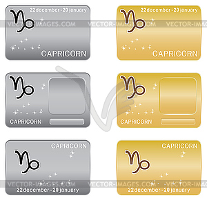 Capricorn Zodiac sign - vector clipart