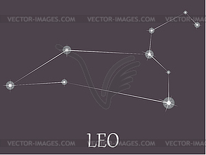 Leo Zodiac sign - royalty-free vector clipart